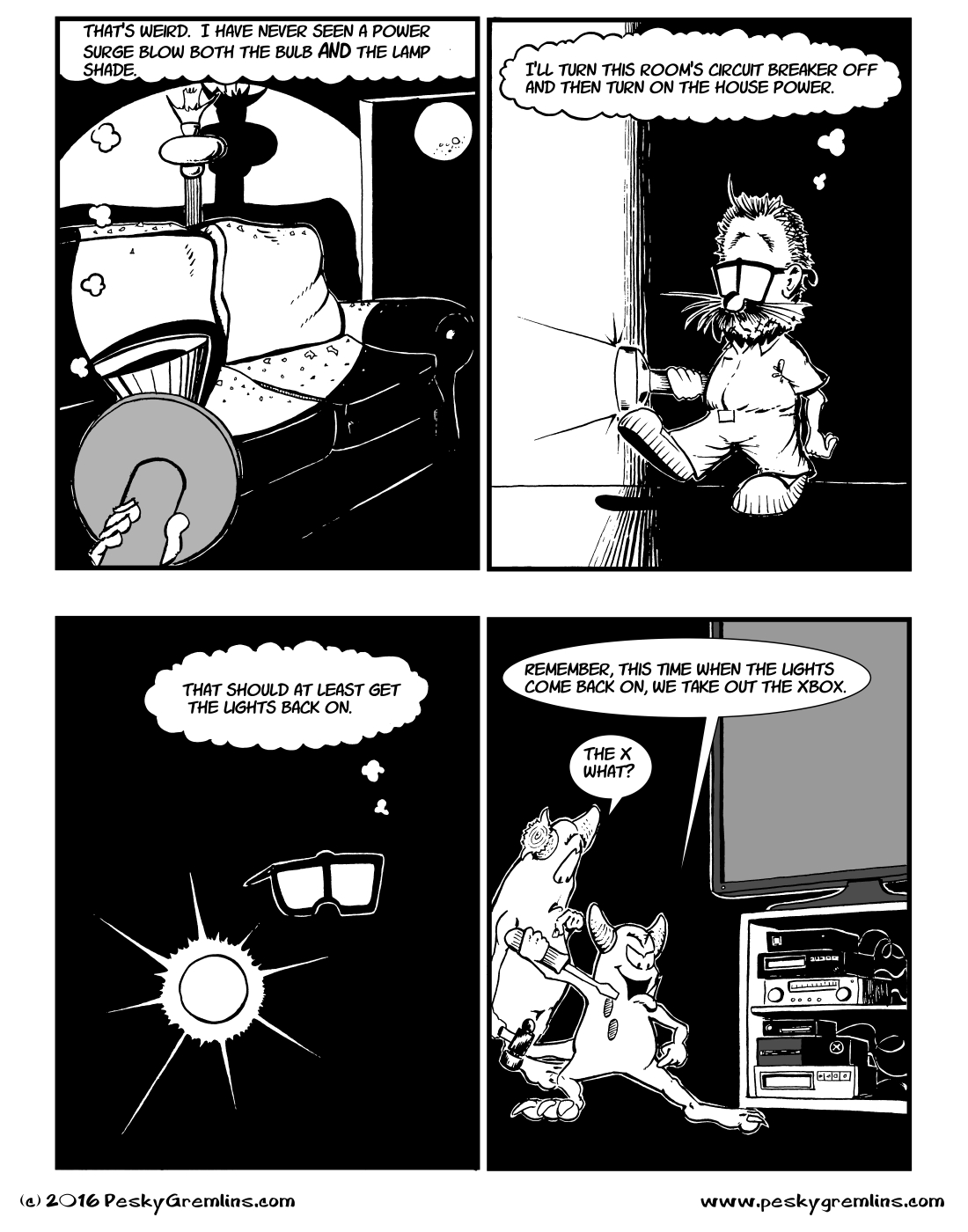 Pesky Gremlins Comic 62 - Take a Stab at It - Pesky Gremlins