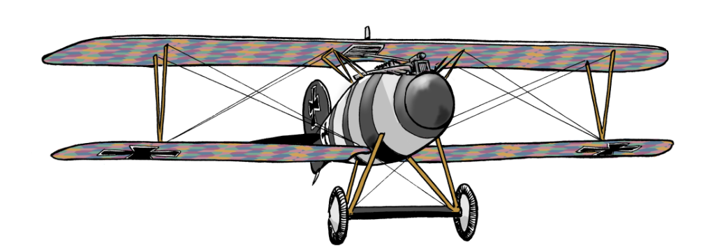 Albatross biplane illustration
