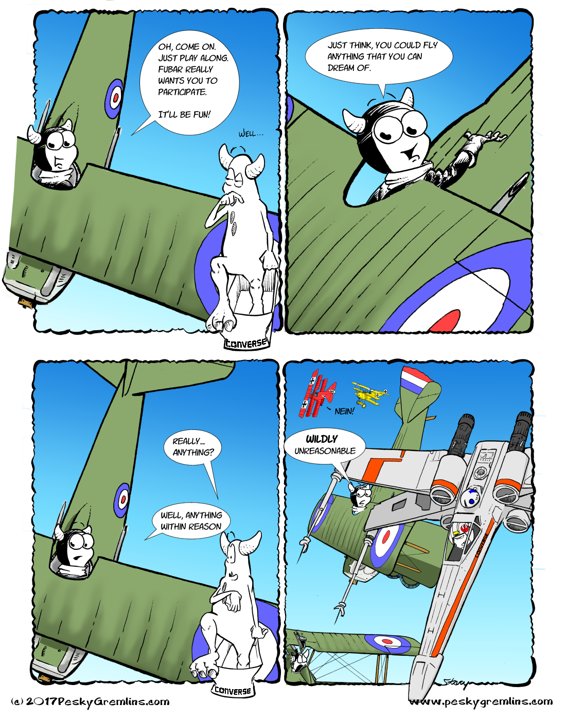 Pesky Gremlins Comic 156 When Fantasies Collide Pesky Gremlins