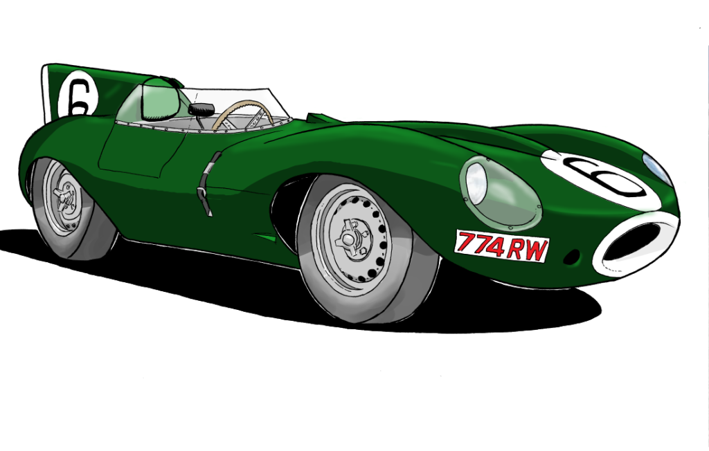 jaguar D-type illustration