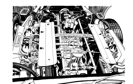 Hideously Complex Jaguar V12 Engine