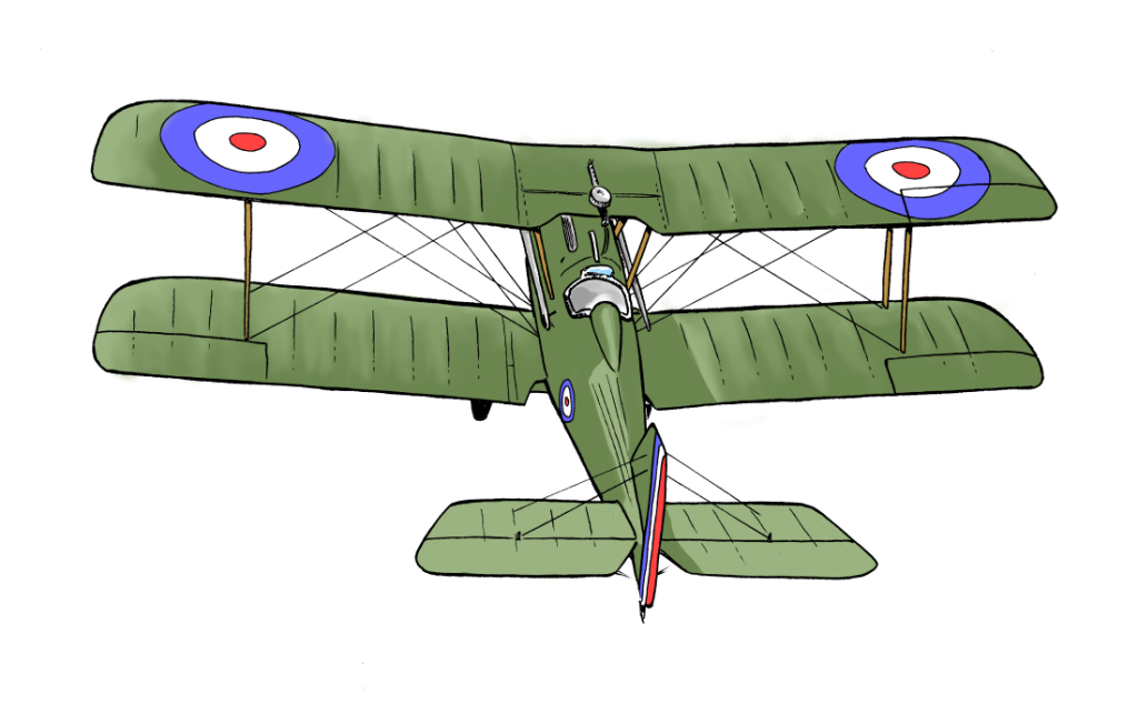 SE5a biplane WWI