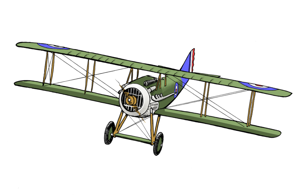 SPAD biplane WWI