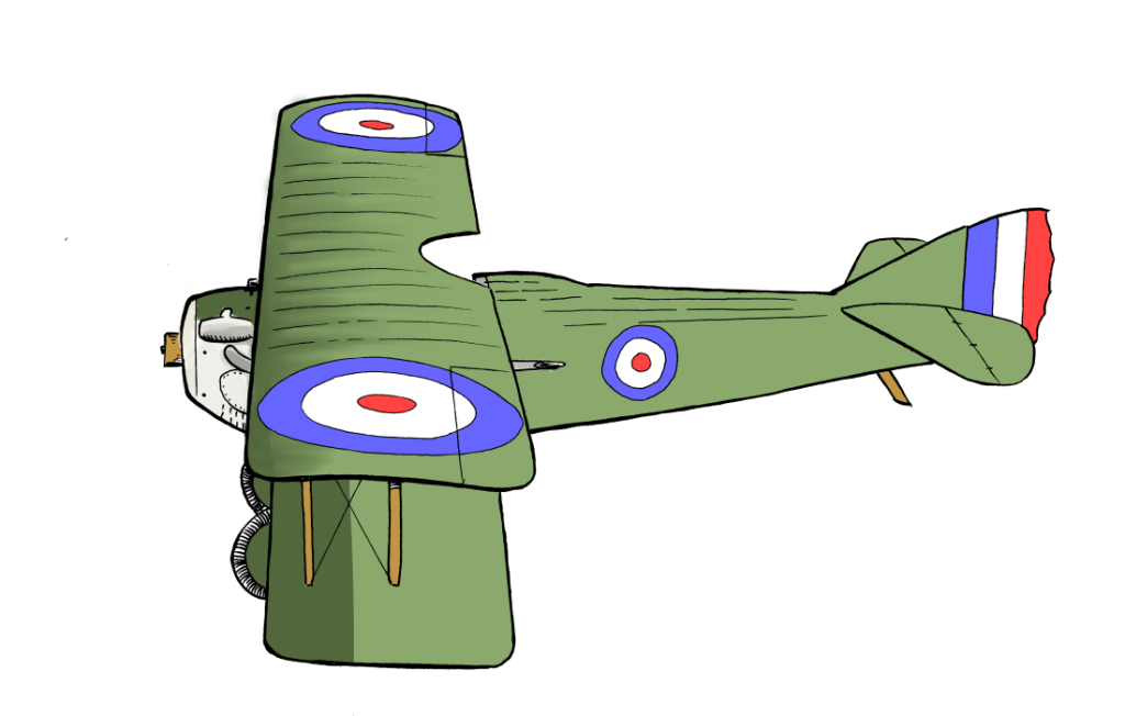SPAD biplane WWI