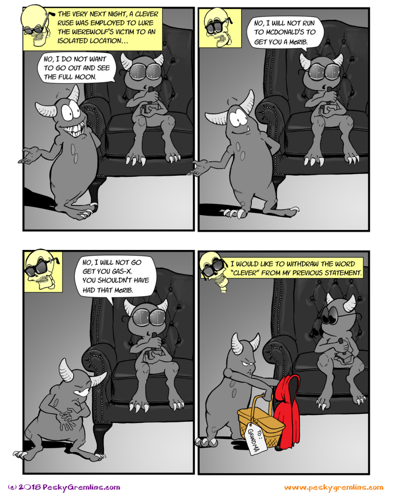 Pesky Gremlins Comic 426 Into The Woods Pesky Gremlins