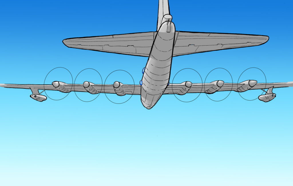 Airplane B36 B-36 Peacemaker Illustration