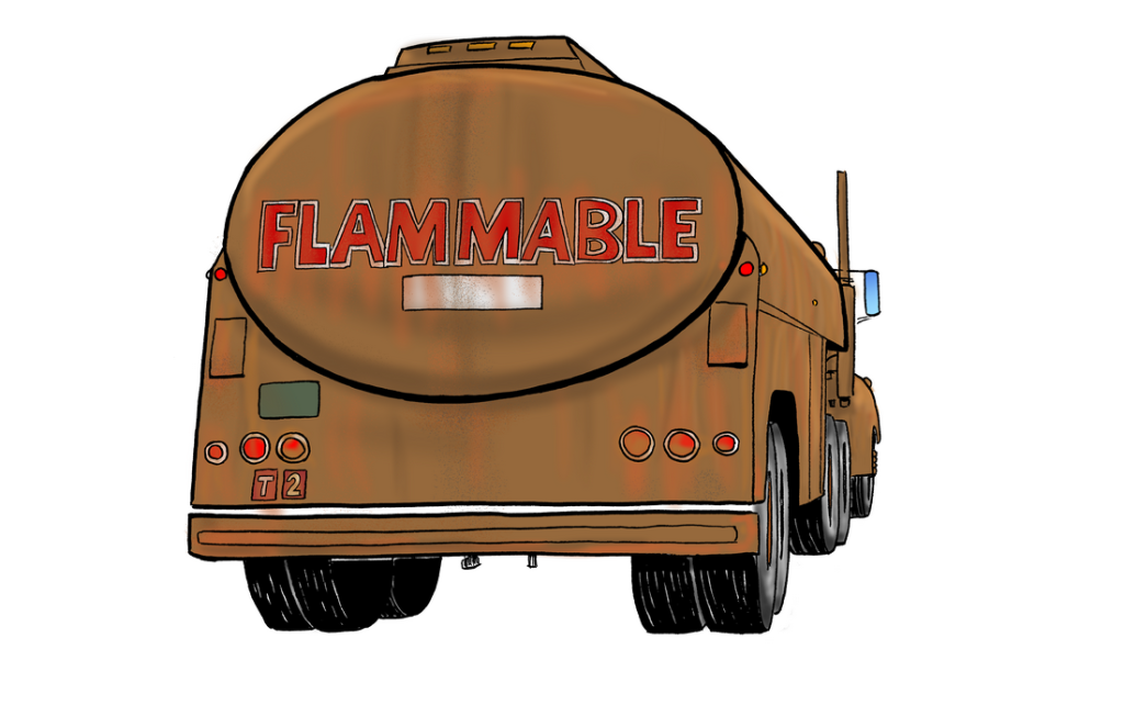 Peterbilt illustration rear view