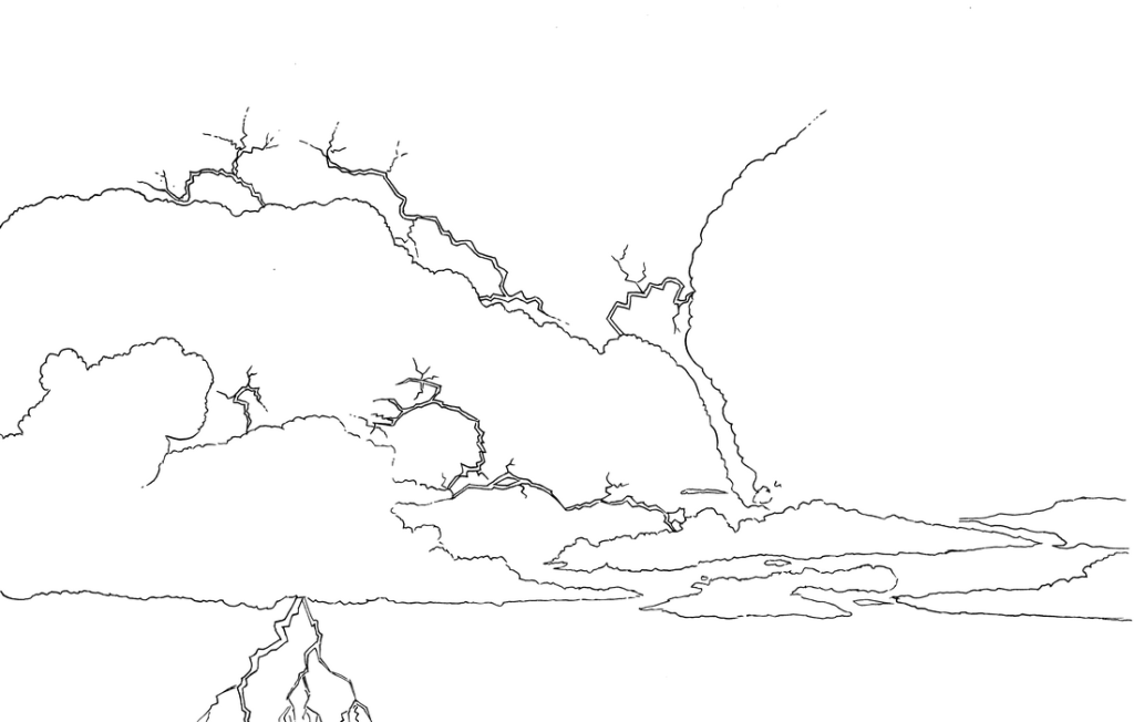 Scenery Storm Clouds ink