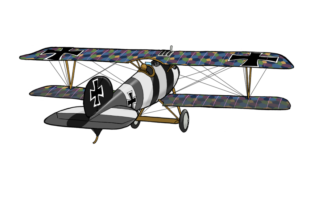 Albatross biplane illustration