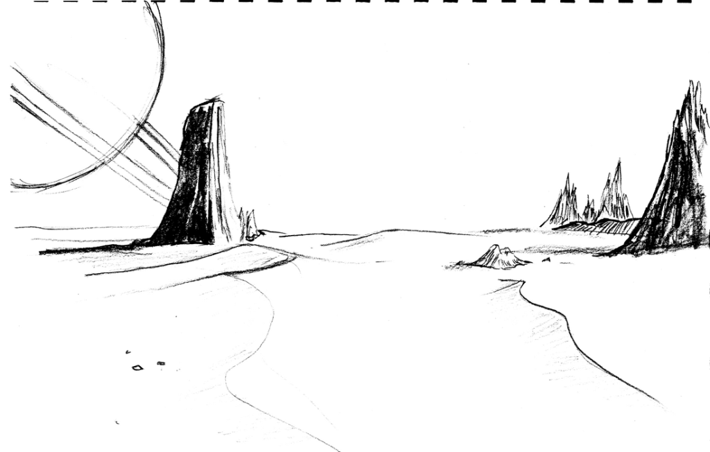 alien world pencil