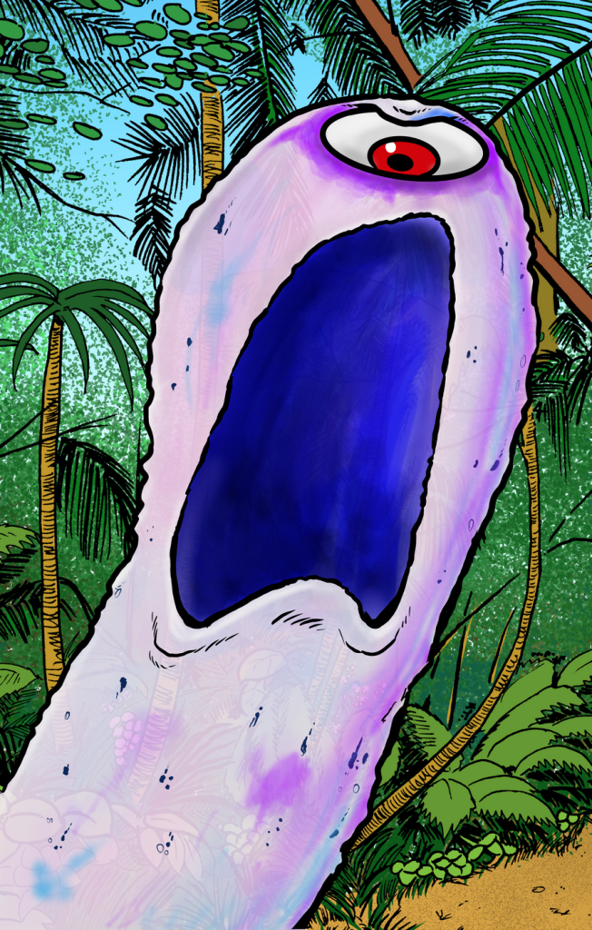 Jonny Quest invisible monster illustration