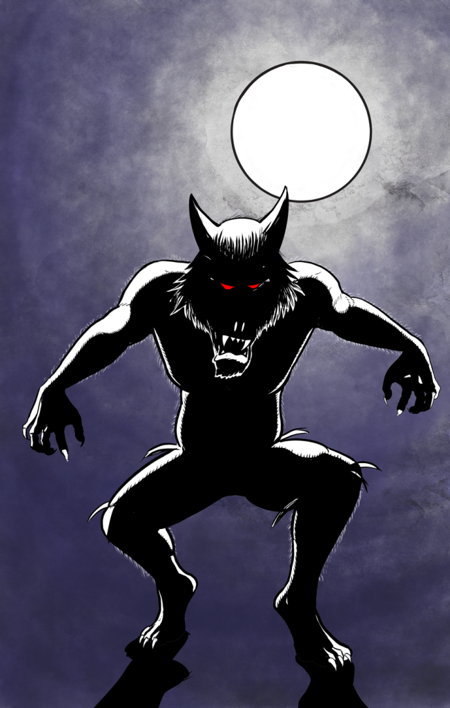 werewolf backlit ink