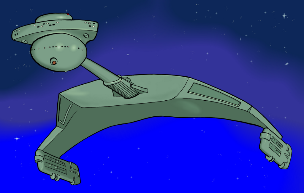 Klingon D7 battle cruiser illustration