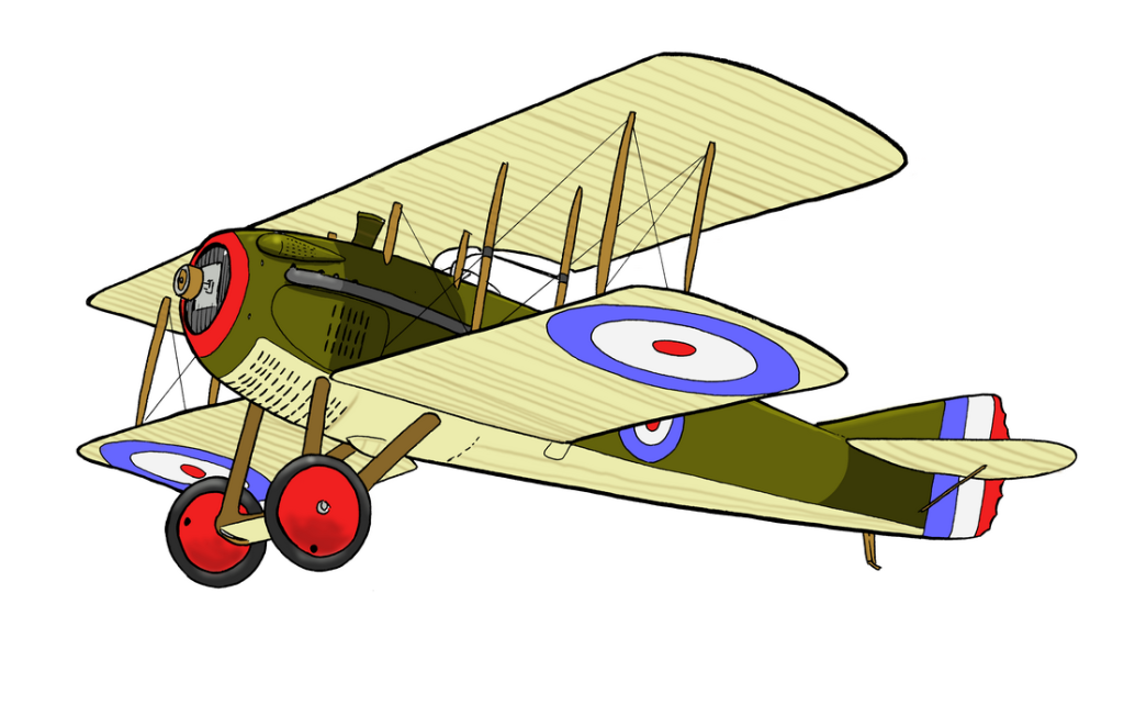 SPAD biplane illustration