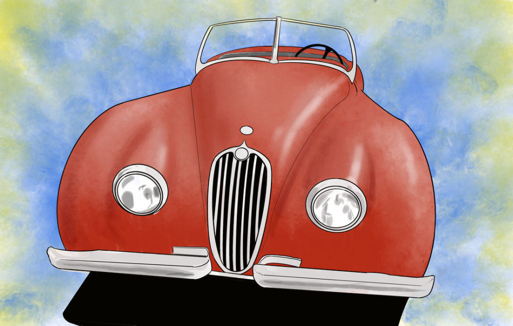 Jaguar xk120 illustration