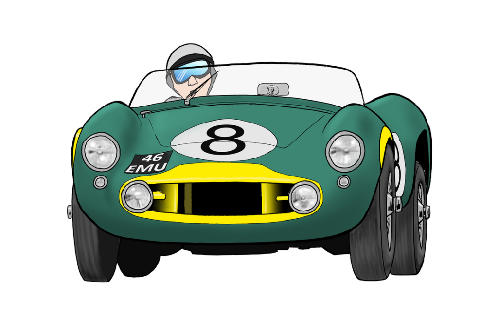 Aston Martin DB3S illustration