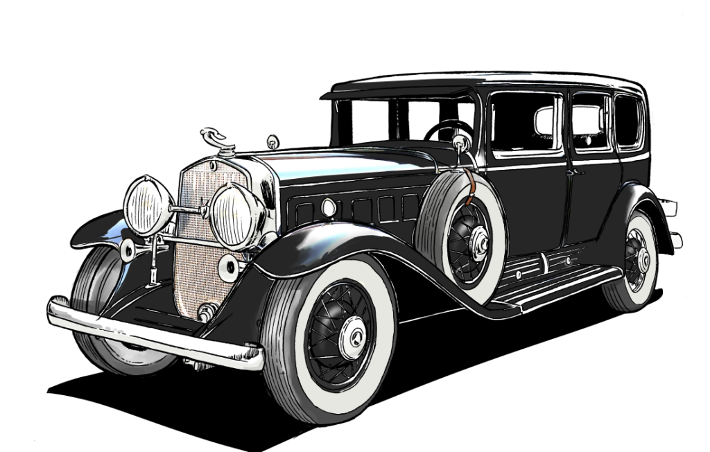 Al Capone’s 1930 Cadillac illustration