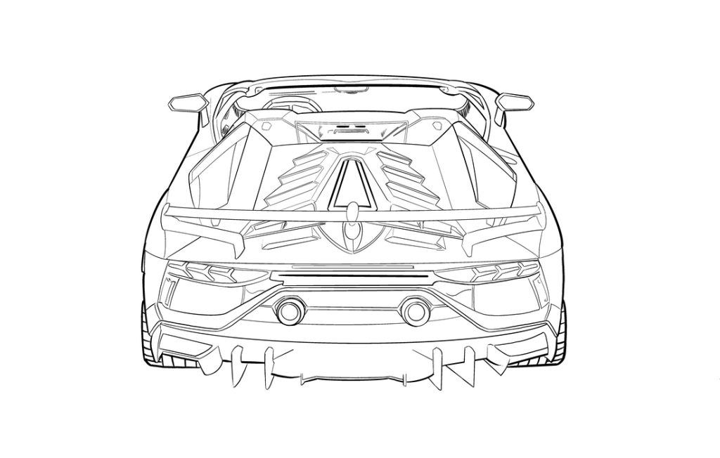 Lamborghini Aventador SVJ Roadster ink