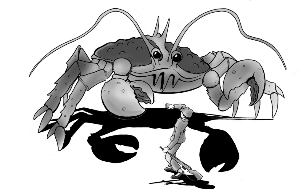 Jonny Quest terror island giant crab