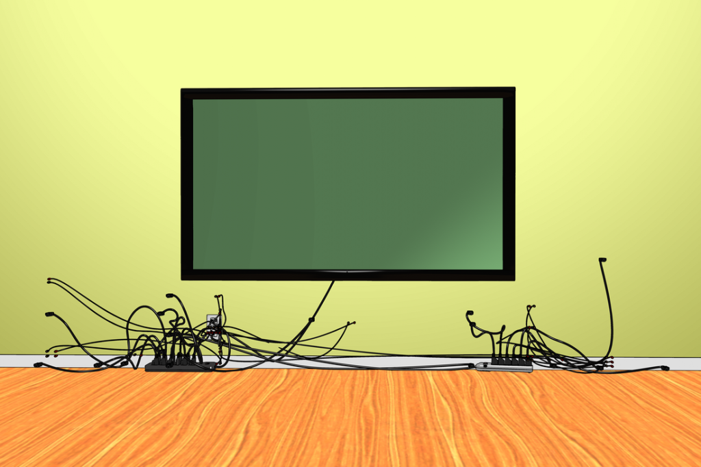 entertainment center wiring render