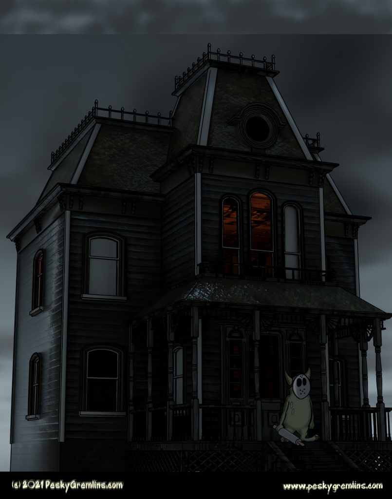 Spooky Background Haunted House