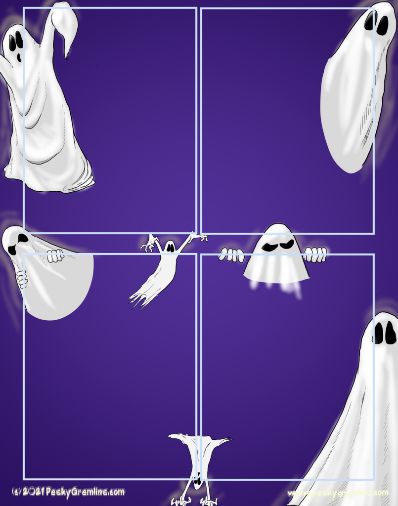 Spooky Background Ghosts