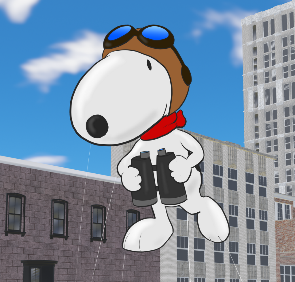 Snoopy parade balloon