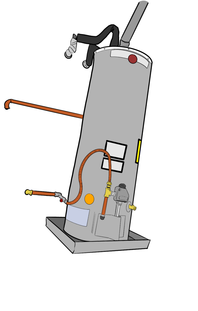 water heater cartoon