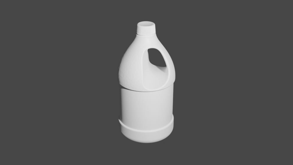 plastic bottle render