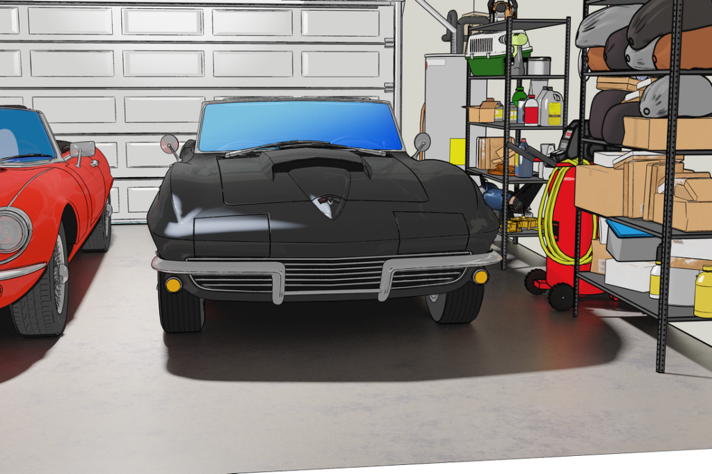 Corvette Garage Render