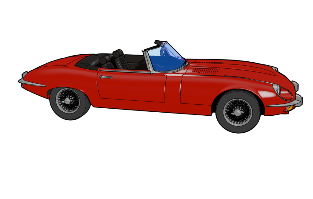 Jaguar E-type xke illustration
