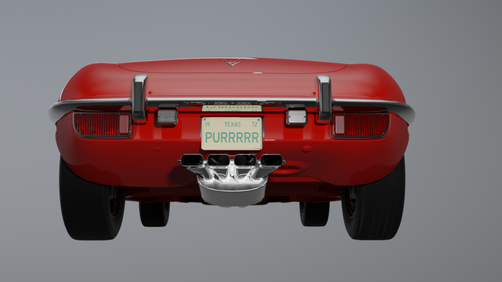 Jaguar E-type xke render