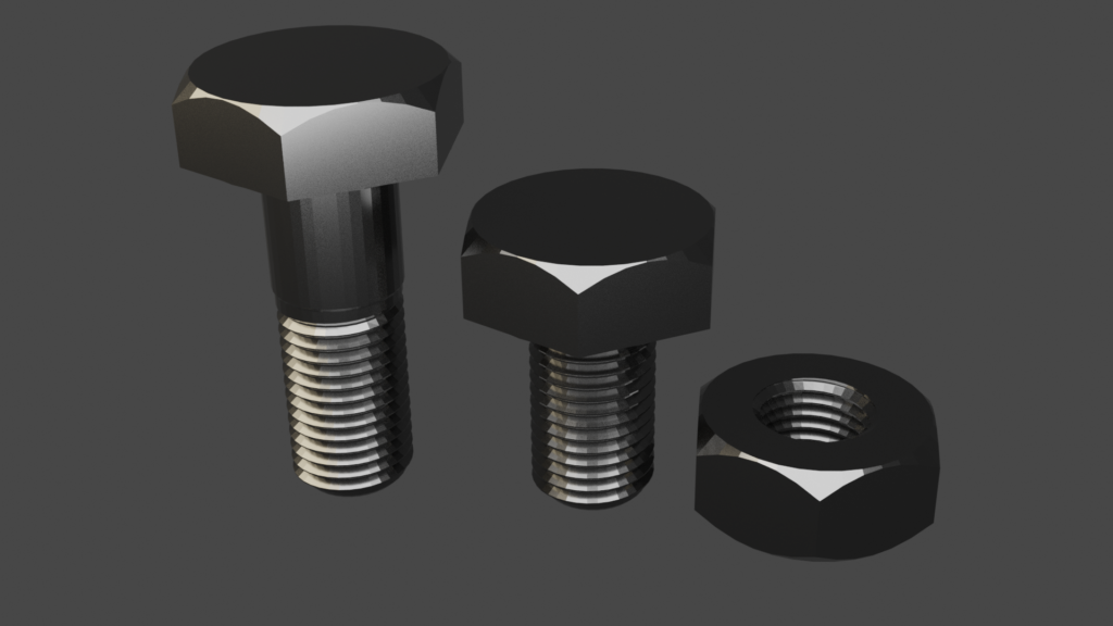 Nuts Bolts Render