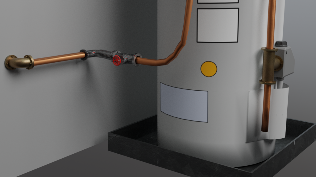 water heater render