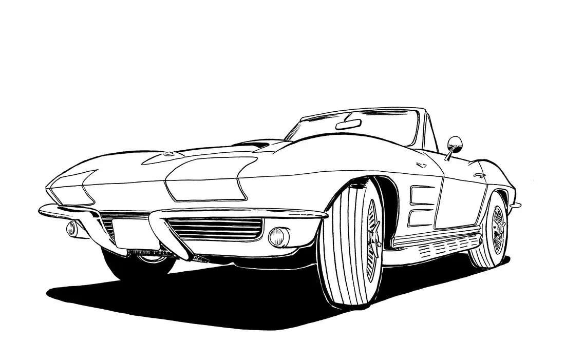 64 Corvette Ink