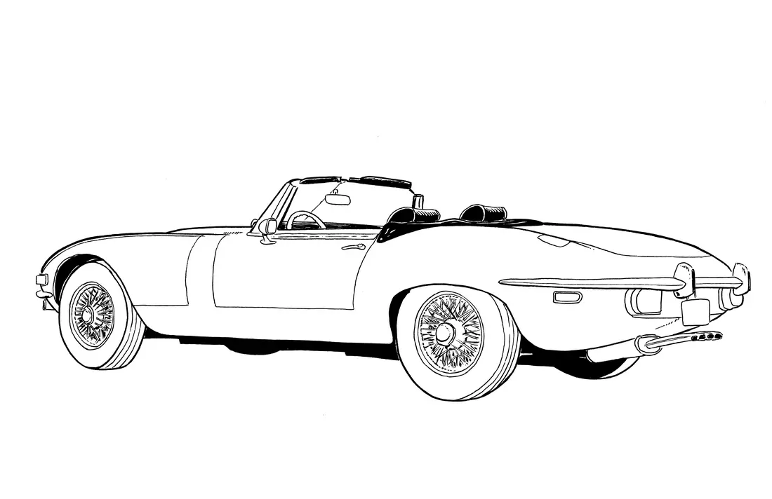 Jaguar E-type Series 3 Ink