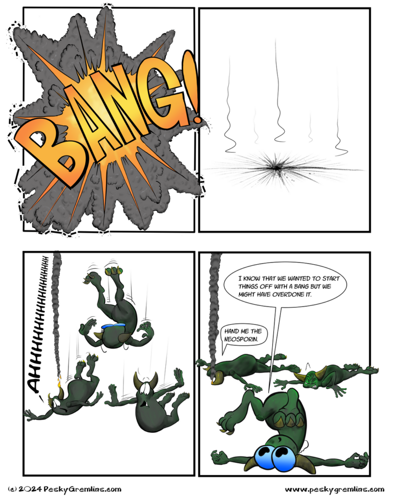 Pesky Gremlins Comic 792 With A Big Bang Pesky Gremlins