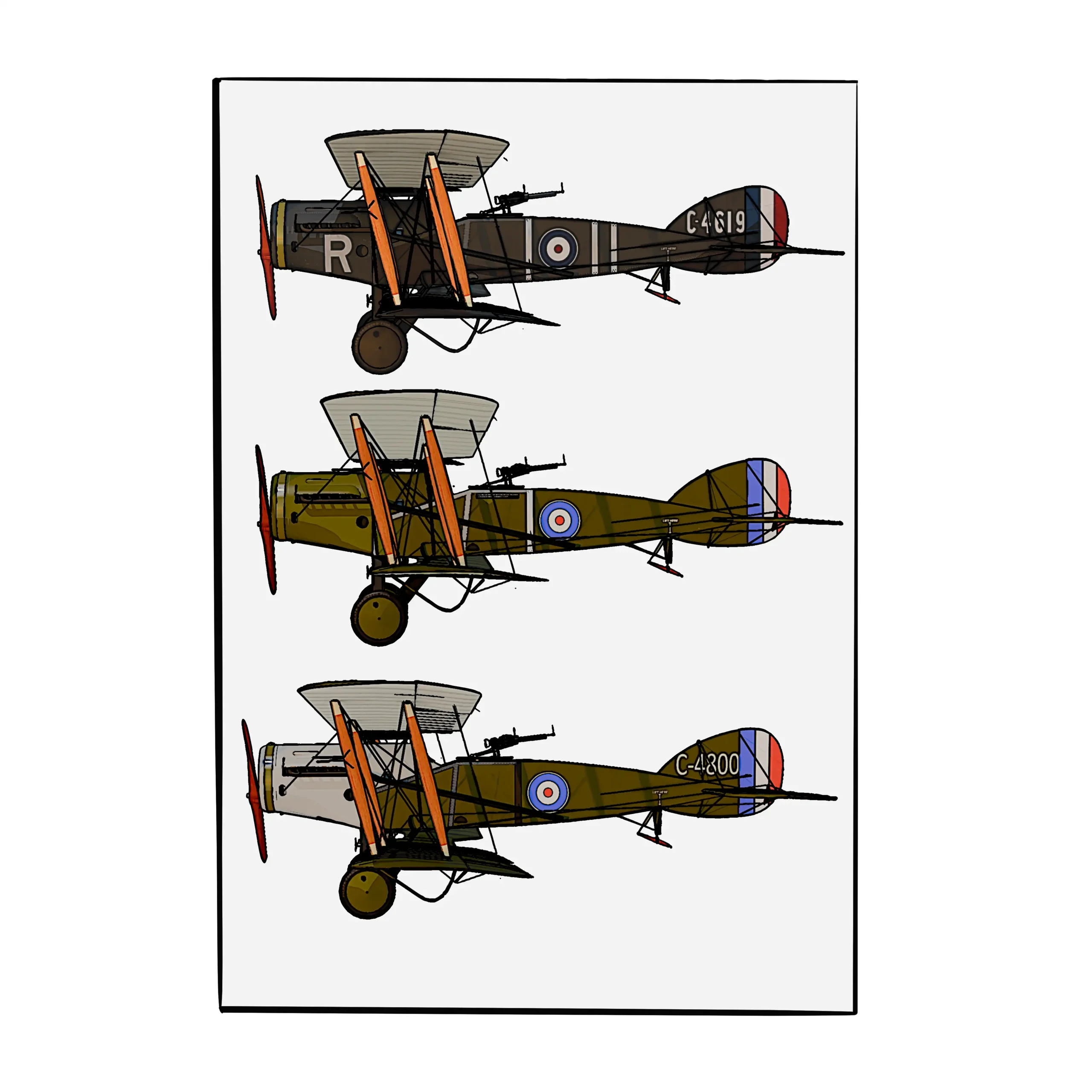 Big Book of Biplanes - Bristol F2B profiles