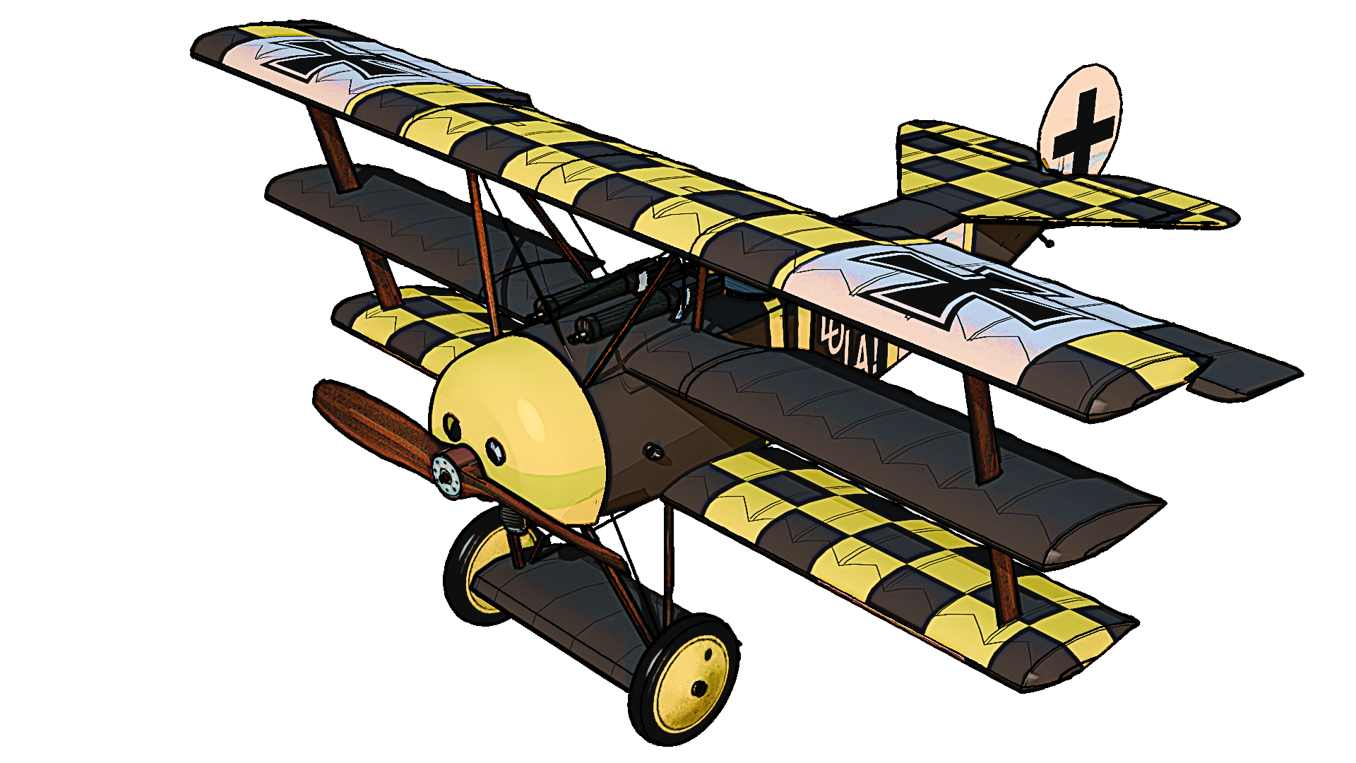 Fokker Dr.I Checkered